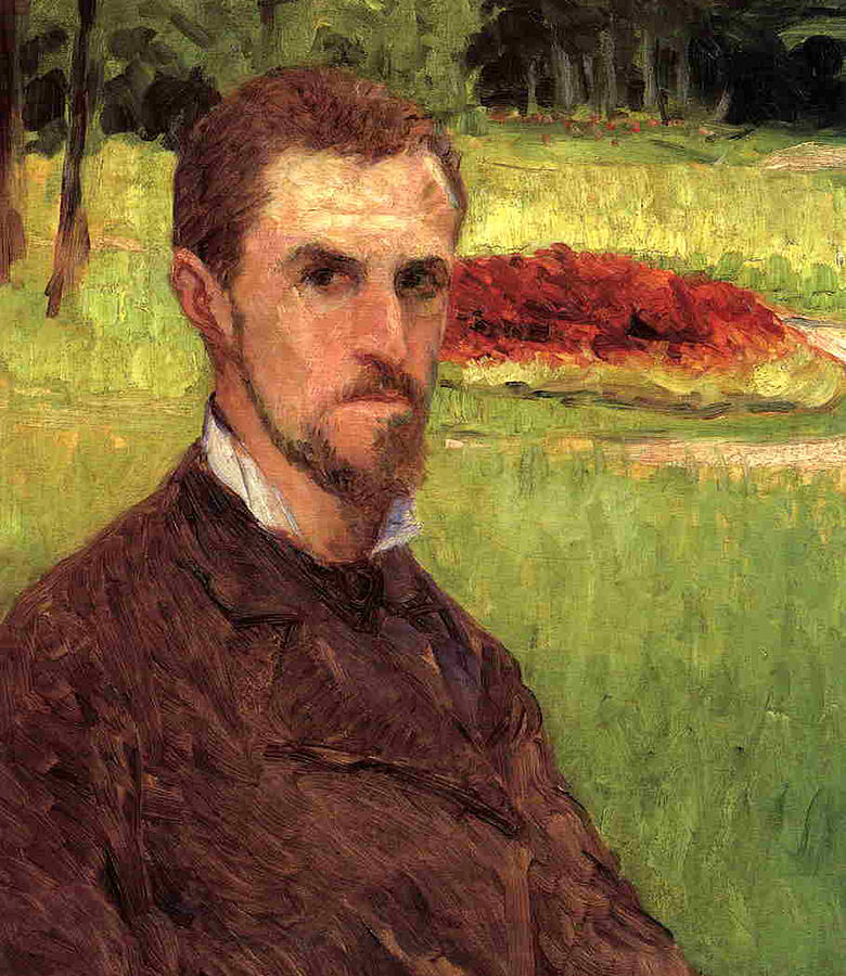 Gustave Caillebotte Painting - Self Portrait by Gustave Caillebotte