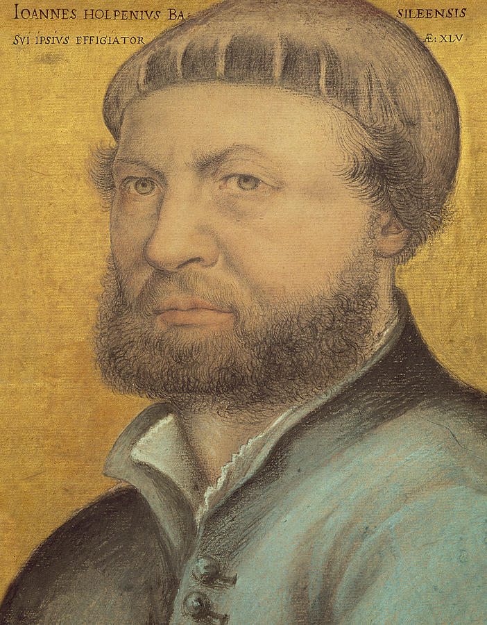 Self Portrait Pastel by Hans Holbein