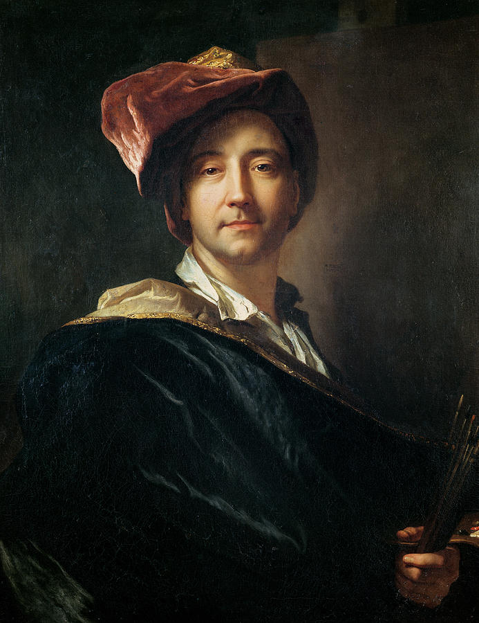 Self Portrait In A Turban, 1700 Oil On Canvas Photograph by Hyacinthe Francois Rigaud