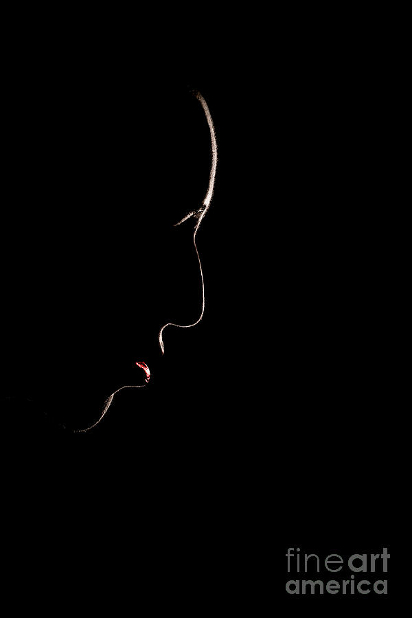 Portrait Photograph - Self Portrait In Profile by Amanda Elwell Portrait Photograph - Self Portrait In Profile by Amanda Elwell