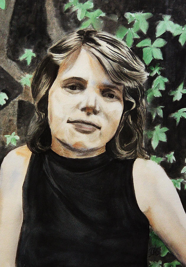 Self-portrait Painting by Masha Batkova