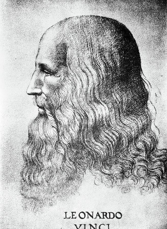 Leonardo Da Vinci Painting - Self Portrait Of Leonardo Da Vinci by Vintage Images