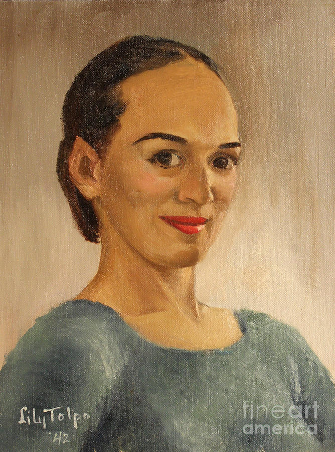 Self Portrait of Lily - 1942 Painting by Art By Tolpo Collection