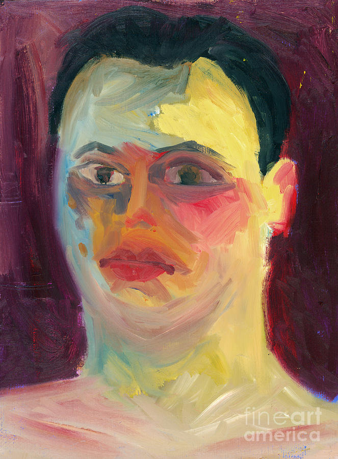 Joey Gonzalez Painting - Self Portrait Oil Panting by Joey Gonzalez