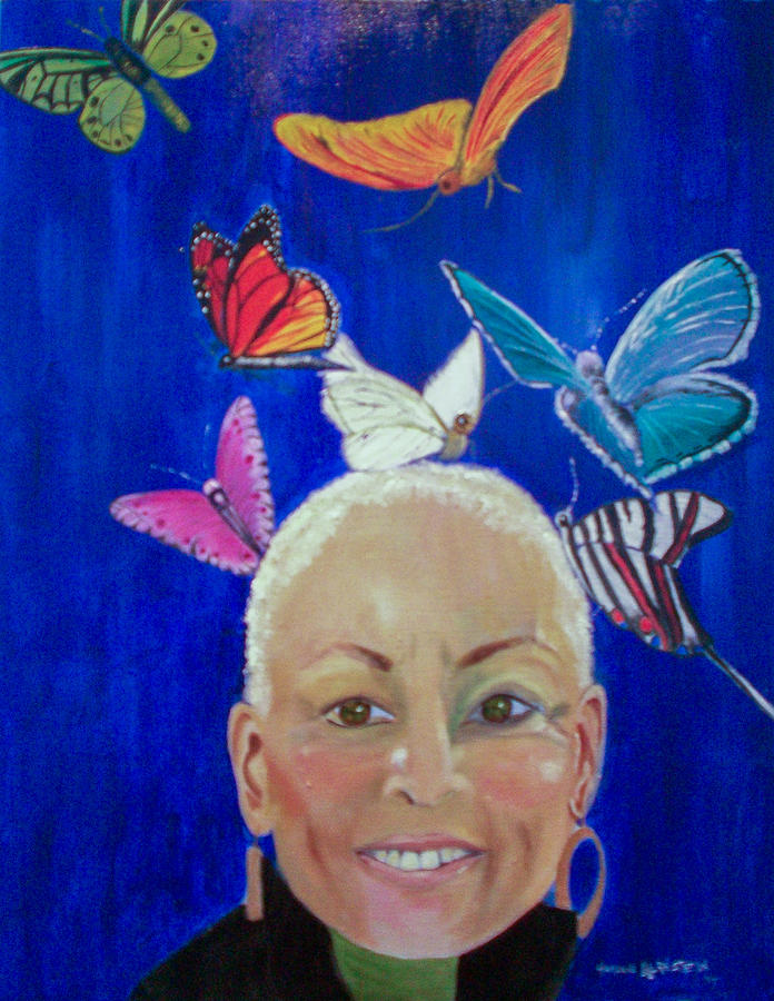 Self portrait on chemo Painting by Harlene Bernstein - Fine Art America