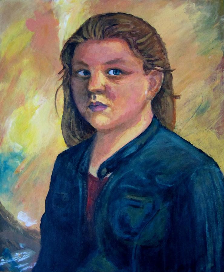 Self Portrait Painting by Samantha Geernaert