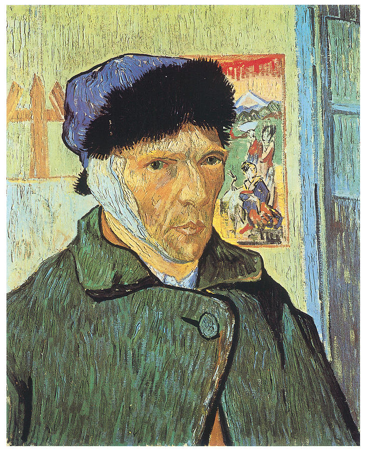 Vincent Van Gogh Painting - Self-Portrait with Bandaged Ear by Vincent Van Gogh