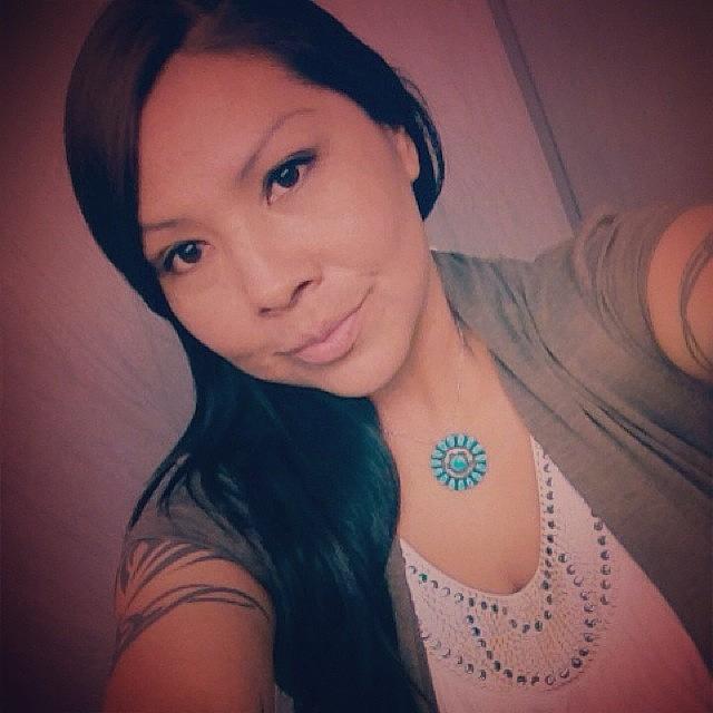 Necklace Photograph - #selfie #100% #nativeamerican #diné by M Martin