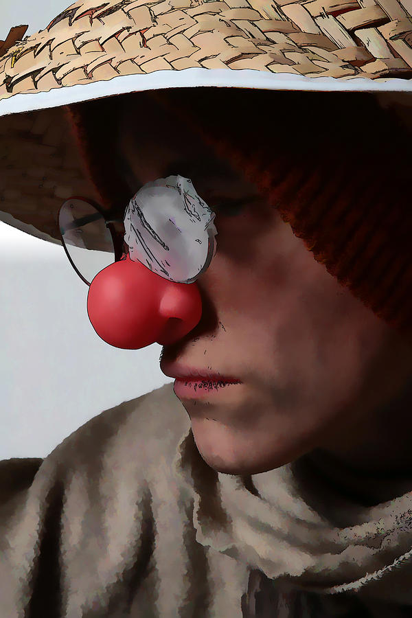 Portrait Photograph - Selling Clown Noses by Agustin Uzarraga