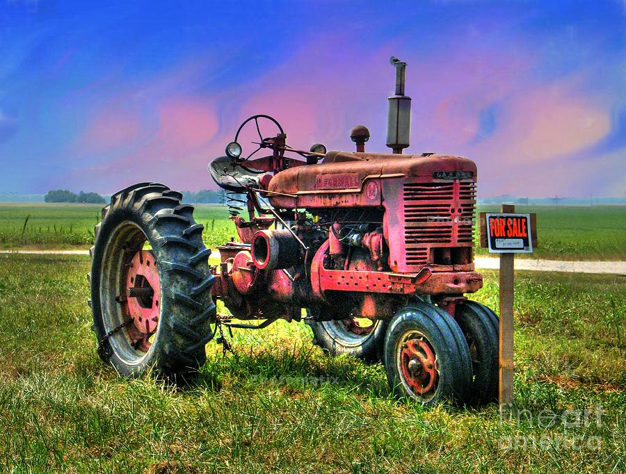 Selling the Old Farmall Photograph by Julie Dant