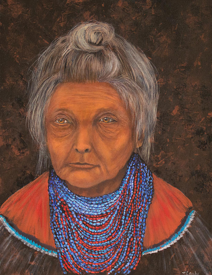 Seminole Elder Painting by Nancy Lauby