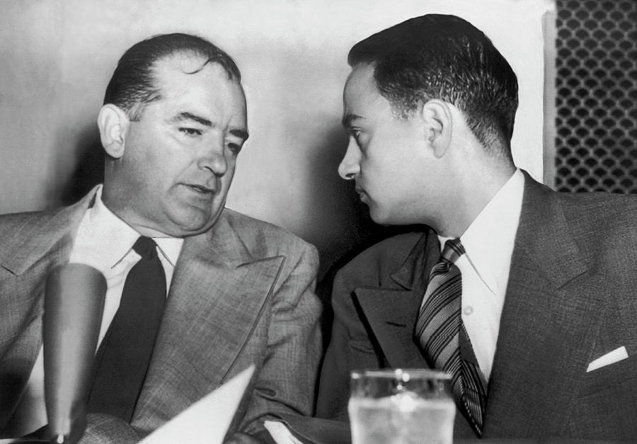 Senator McCarthy And Roy Cohn Photograph by Underwood Archives