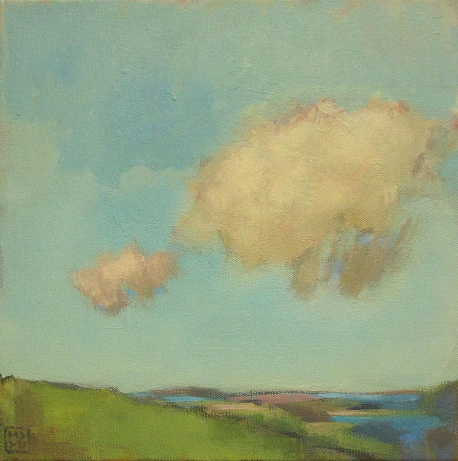 Landscape Painting - Send UP A Signal Ill Throw You A Line by Mary Brooking