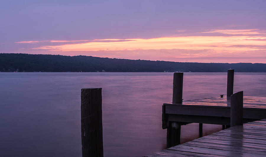 Sunset Photograph - Seneca Lake New York - After Sunset by Photographic Arts And Design Studio