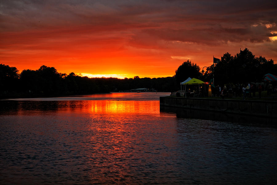 Seneca River Sunset Photograph by Dave Files