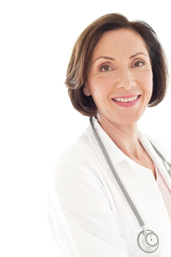 Senior Female Doctor Smiling Photograph By Science Photo Library Fine