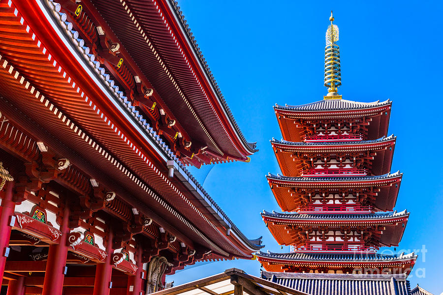 Senso-ji Temple in Asakusa - Tokyo - Japan Photograph by Luciano Mortula