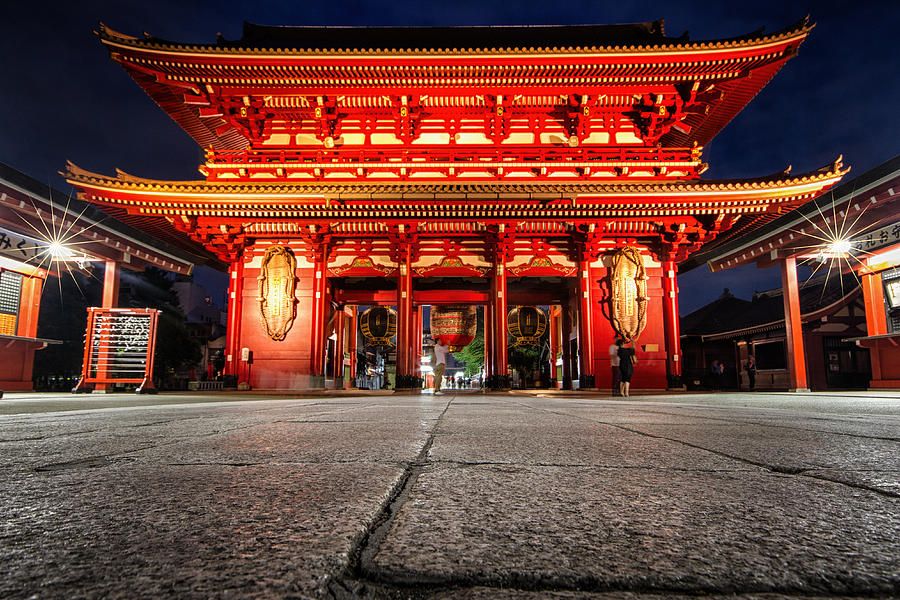 Asakusa Photograph - Senso-ji temple by Marzena Grabczynska Lorenc