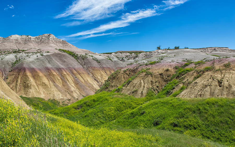 Sensory Overload at the Badlands Photograph by John M Bailey