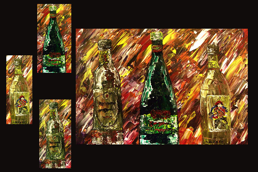Wine Painting - Sensual Explosion Collage 1 by Mark Moore