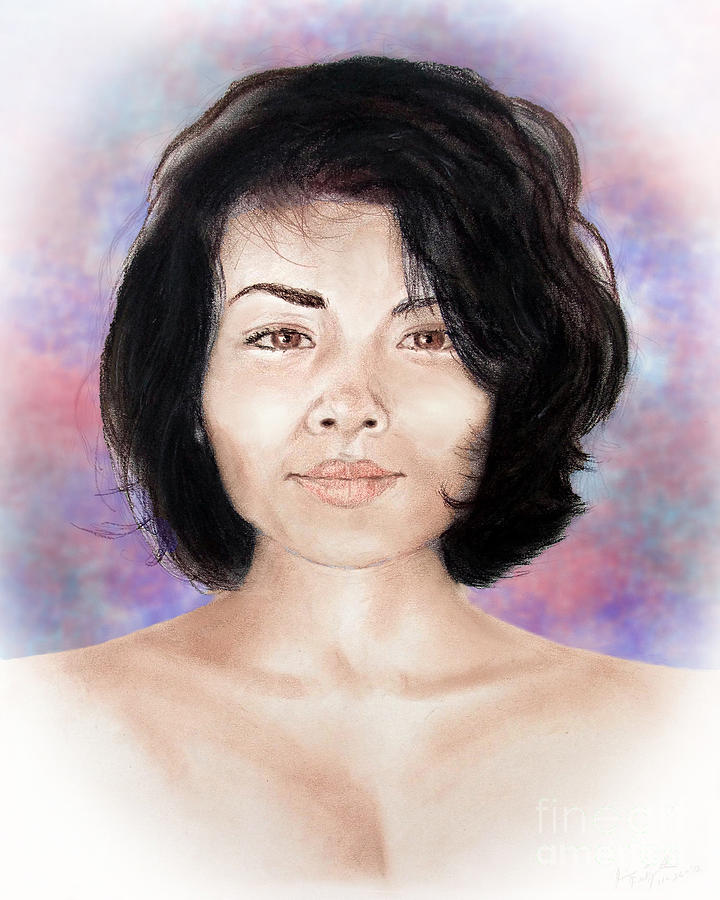 Lady Digital Art - Sensual Filipina Beauty  by Jim Fitzpatrick