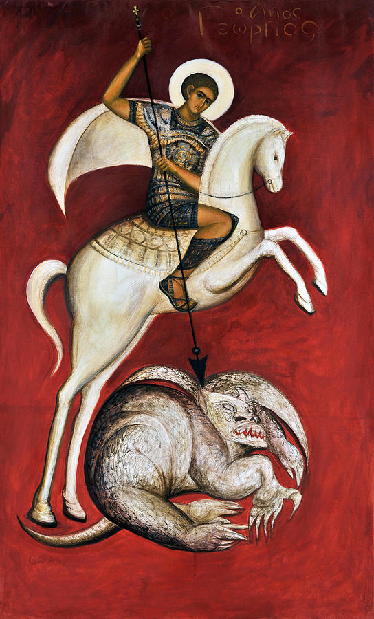 Saint George Painting by Jelena Ignjatovic Saint George Painting by Jelena Ignjatovic