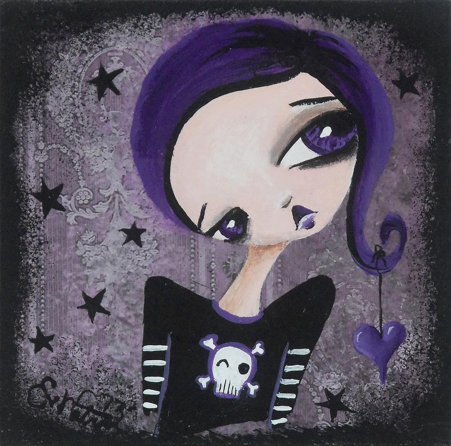 Sentimentally Deranged Black Star by Oddball Art Co by Lizzy Love