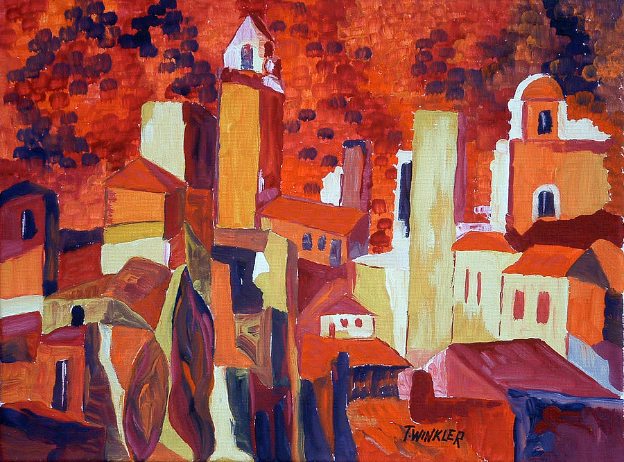 City Painting - Sentiments from Malta by Attila T Winkler