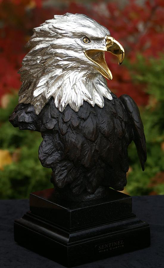 Eagle Sculpture - Sentinel by Mike Curtis