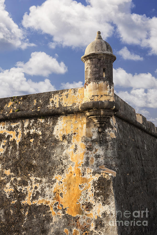 Sentry Box at El Morro Fortress in Old San Juan Photograph by Bryan Mullennix