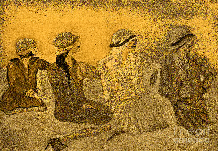 Sepia Hats by jrr Painting by First Star Art