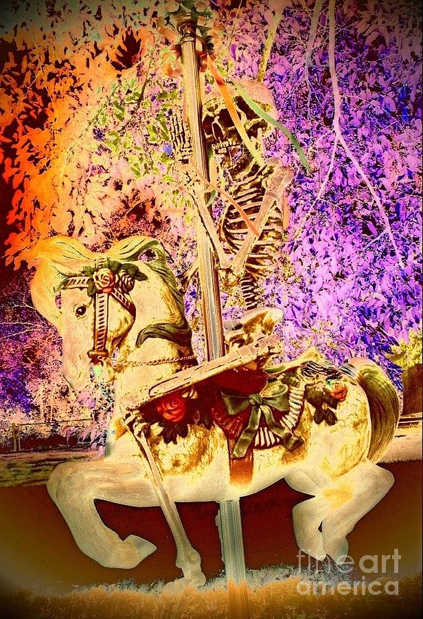 Sepia Skeleton Photograph by Karen Newell
