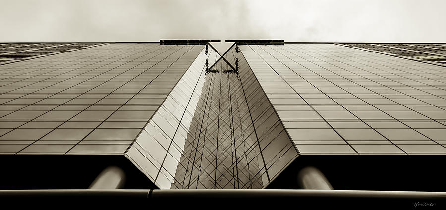 Sepia Skyscraper Series - Long View Photograph by Steven Milner