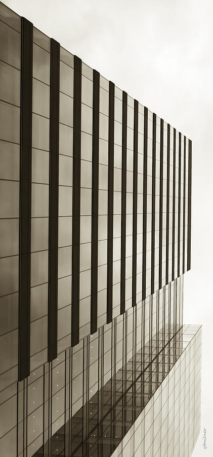 Sepia Skyscraper Series - Vertical Edge Photograph by Steven Milner