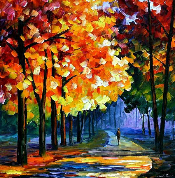 September - PALETTE KNIFE Oil Painting On Canvas By Leonid Afremov ...