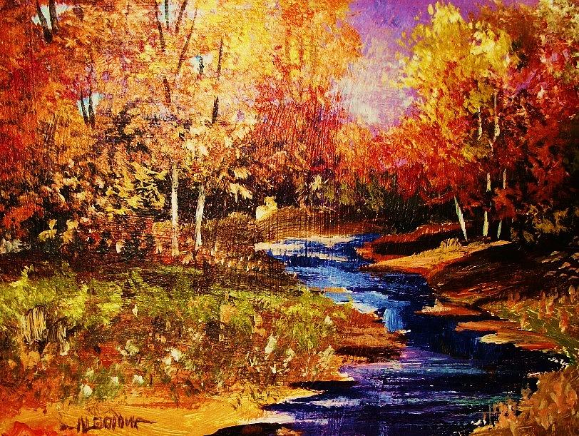 The Brilliance of Autumn Painting by Al Brown