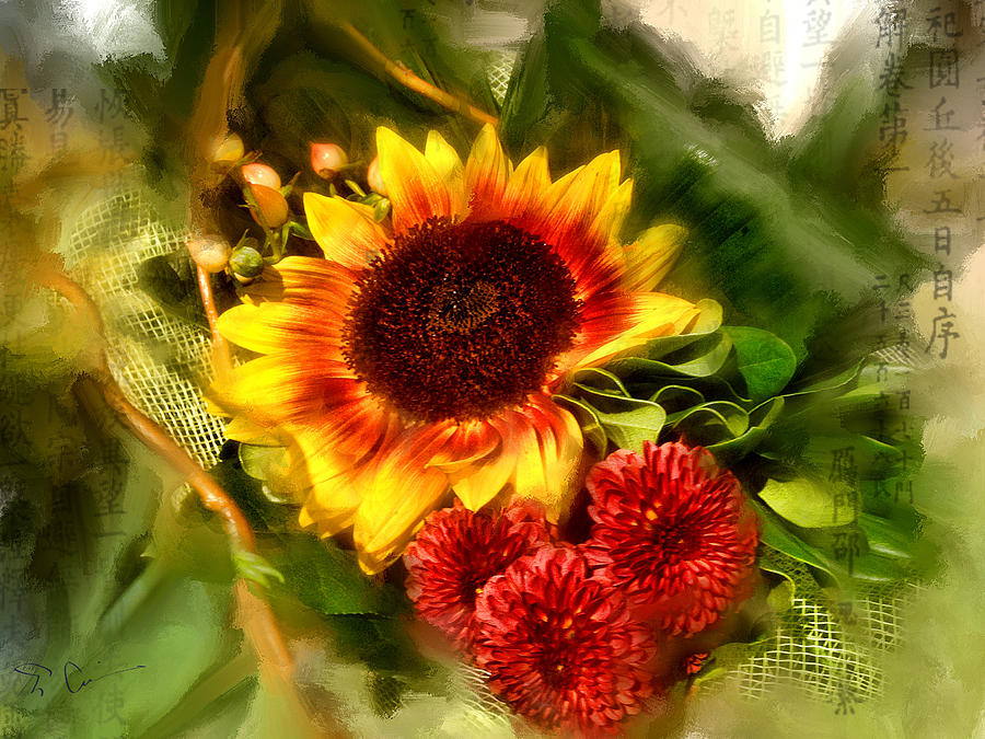 September Sunflower  Photograph by Evie Carrier