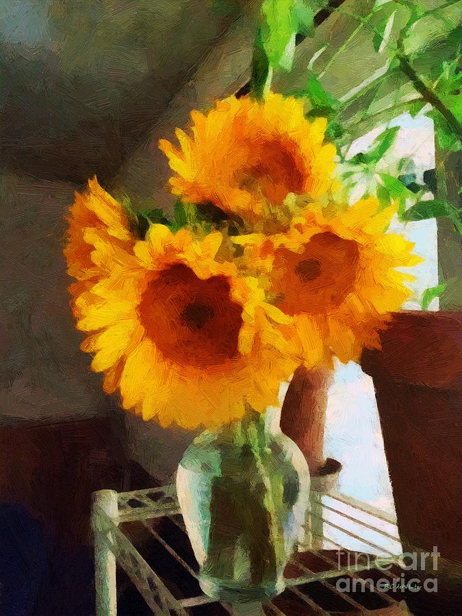 September Sunglow Painting by RC DeWinter