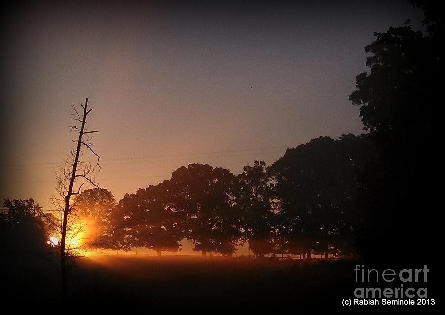September Sunrise at Blue Horse Photograph by Rabiah Seminole