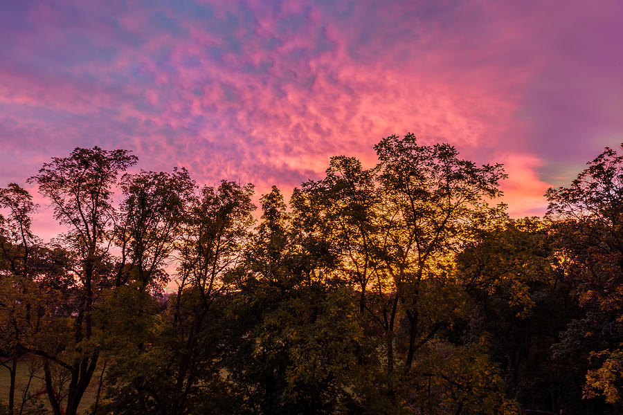 September Sunrise Photograph by Randy Scherkenbach