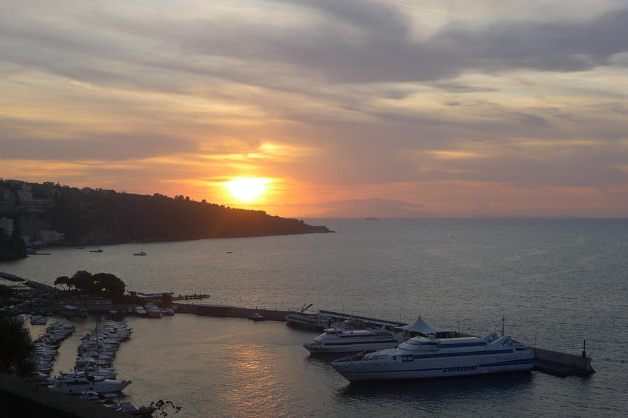 September Sunset in Sorrento Photograph by Nora Boghossian