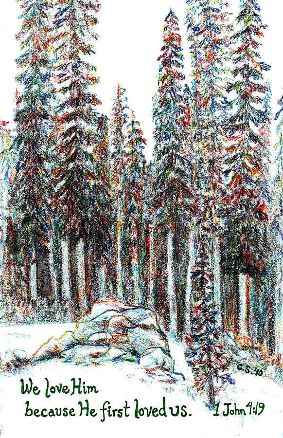 Sequoia Painting by Catherine Saldana