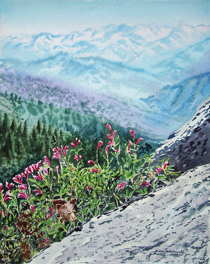 Flower Painting - Sequoia National Park by Irina Sztukowski