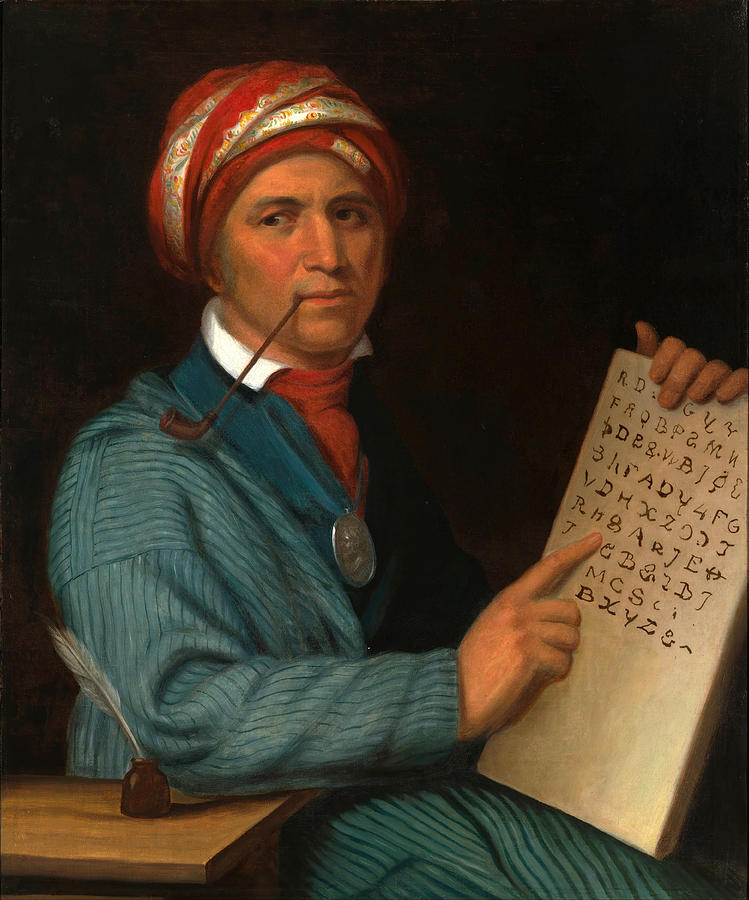 Sequoyah Painting by Henry Inman