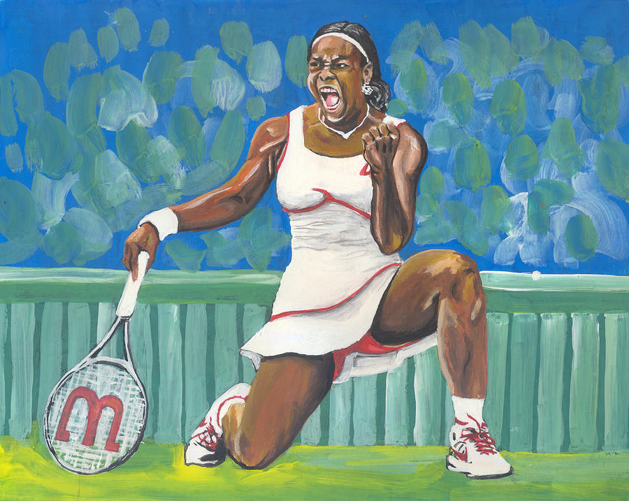 Serena Williams Painting - Serena Williams 02 by Emmanuel Baliyanga