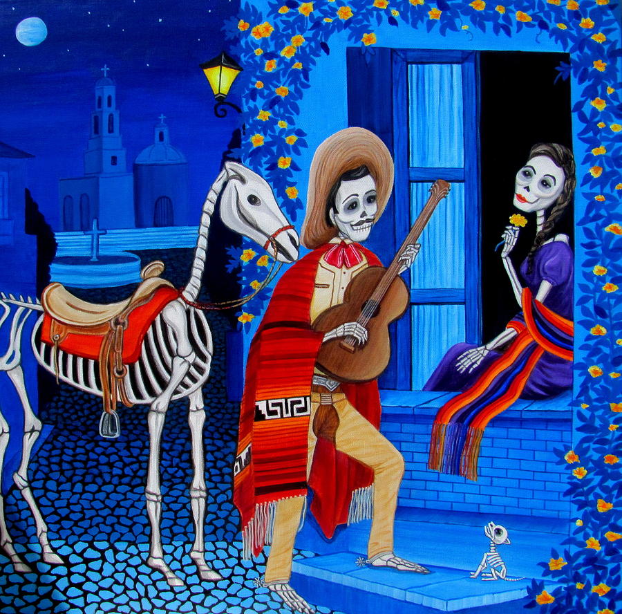 Horse Painting - Serenata by Evangelina Portillo