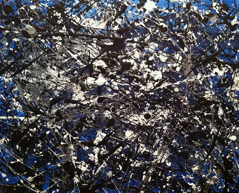 Abstract Painting - Serendipity Pollock Inspired by Vanessa Carpenter