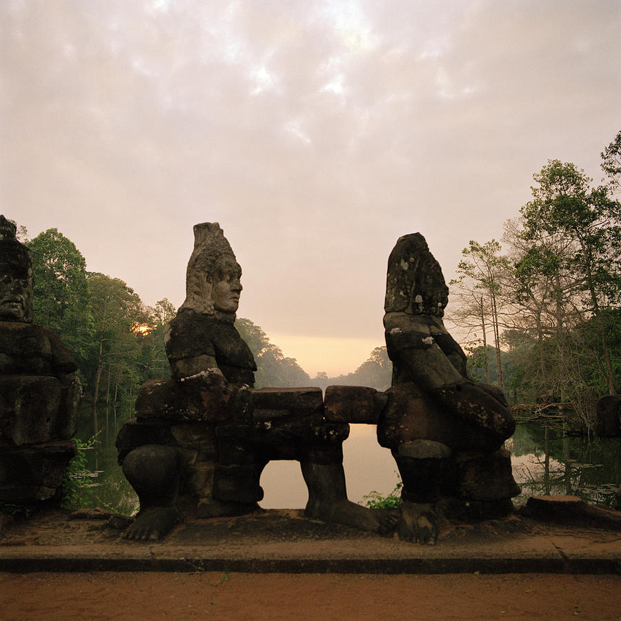 Serene Angkor Sunrise Photograph by Shaun Higson