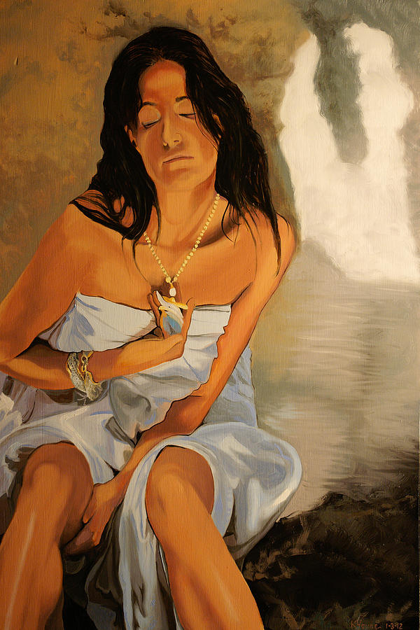 Serene Contemplation Painting by Kenneth Young
