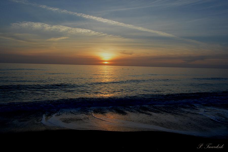 Serene Sunset Over Blue Waters Photograph by Patricia Twardzik